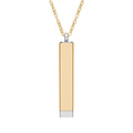 Customize your own hidden engravable secret message sliding bar necklace — check description for instructions