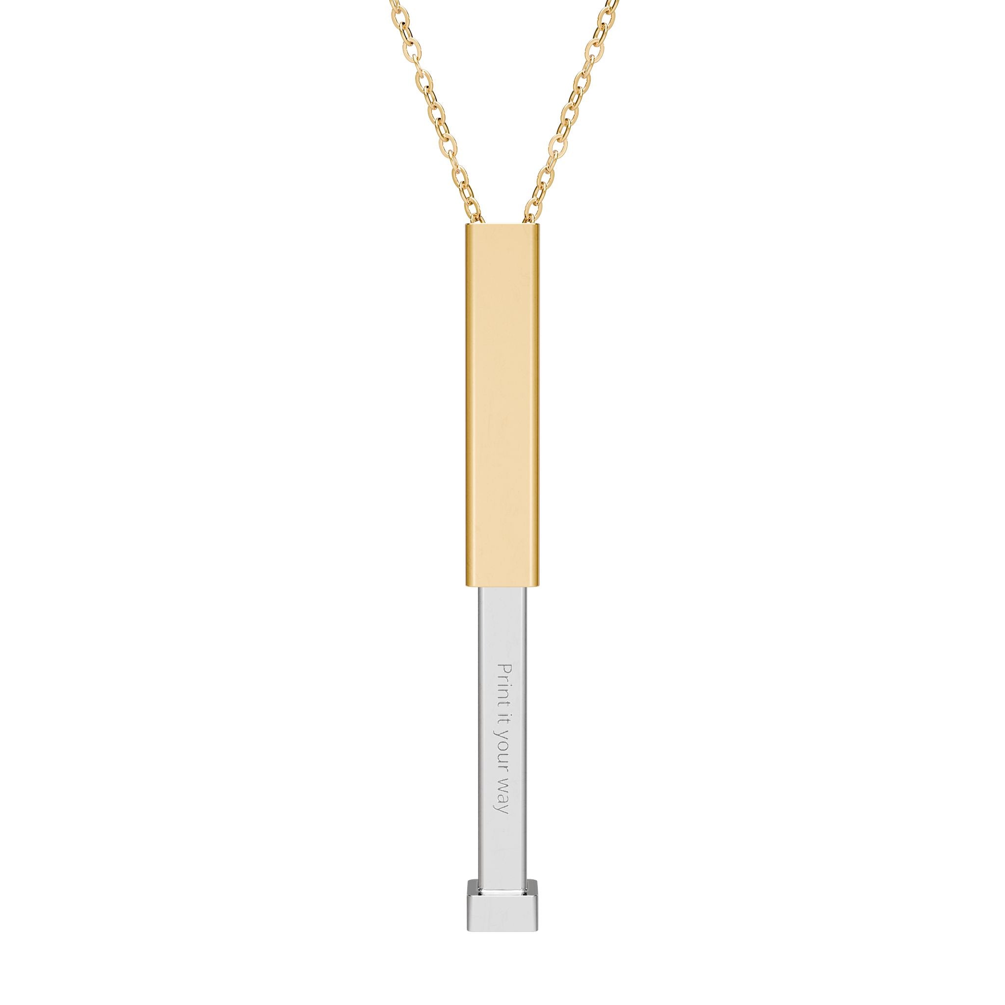 Customize your own hidden engravable secret message sliding bar necklace — check description for instructions
