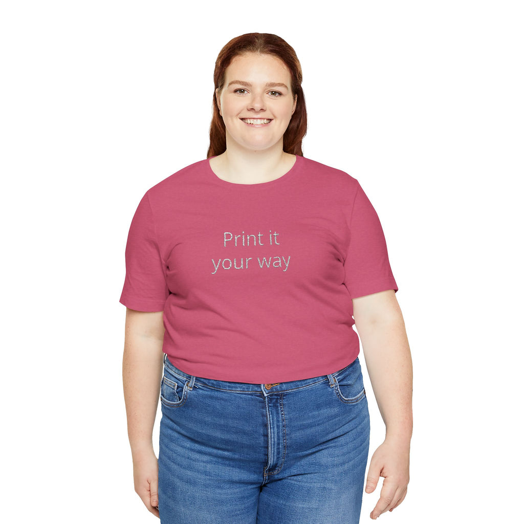 Customize your own embroidery T-Shirt - check descripotion for instructions