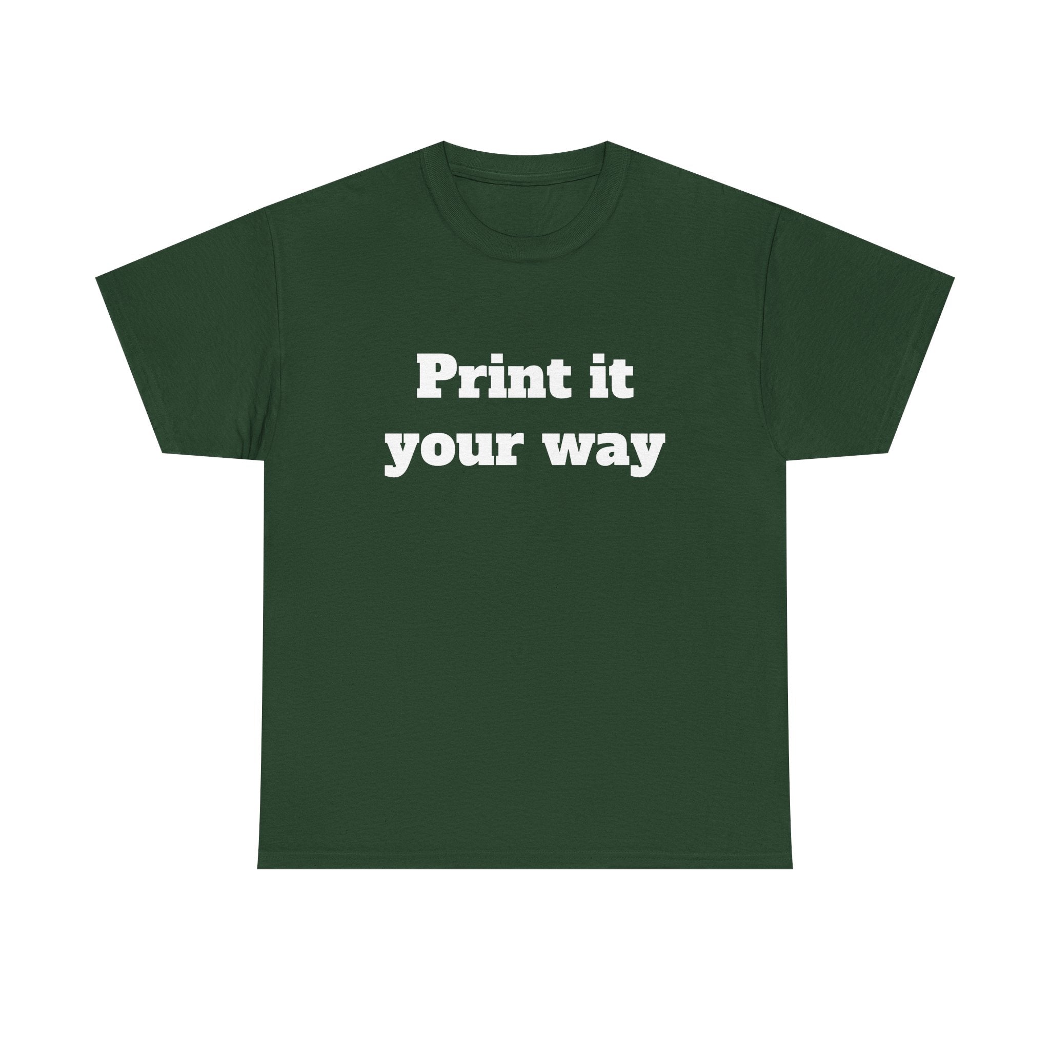 Customize your own T-Shirt (text only) - check description for instructions