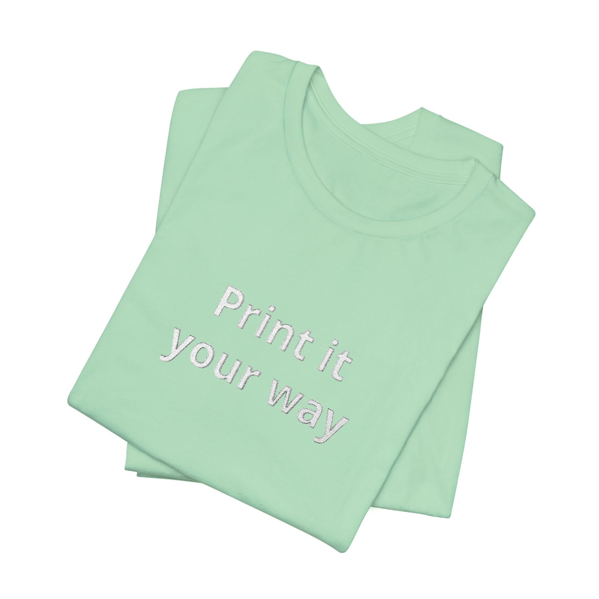 Customize your own embroidery T-Shirt - check descripotion for instructions