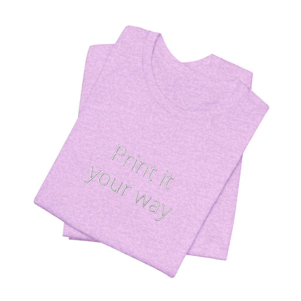 Customize your own embroidery T-Shirt - check descripotion for instructions