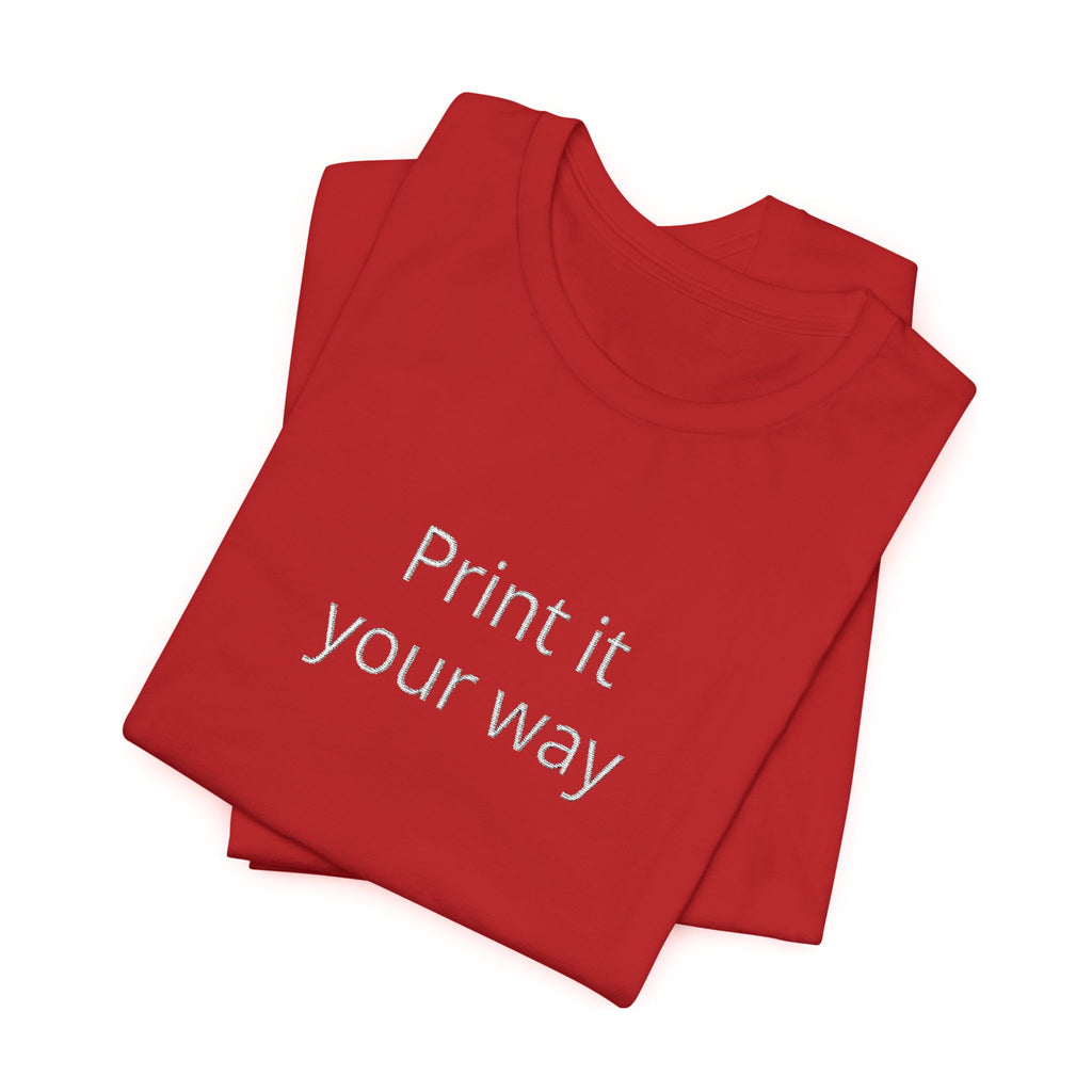 Customize your own embroidery T-Shirt - check descripotion for instructions