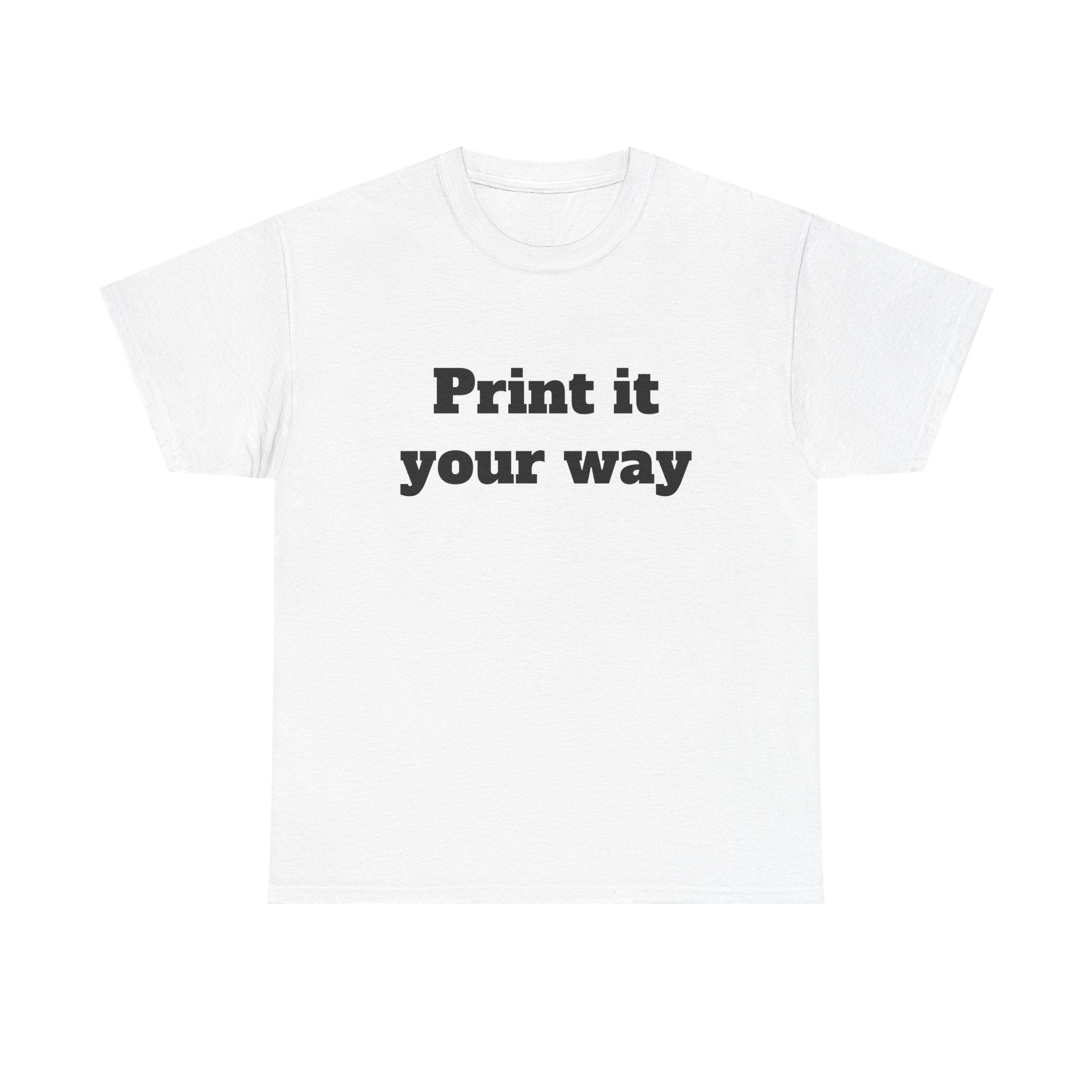 Customize your own T-Shirt (text only) - check description for instructions
