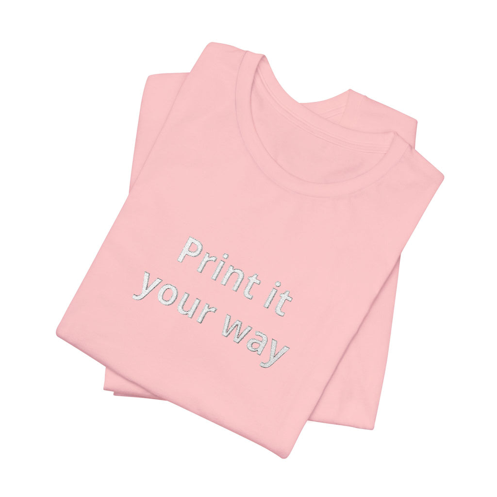 Customize your own embroidery T-Shirt - check descripotion for instructions