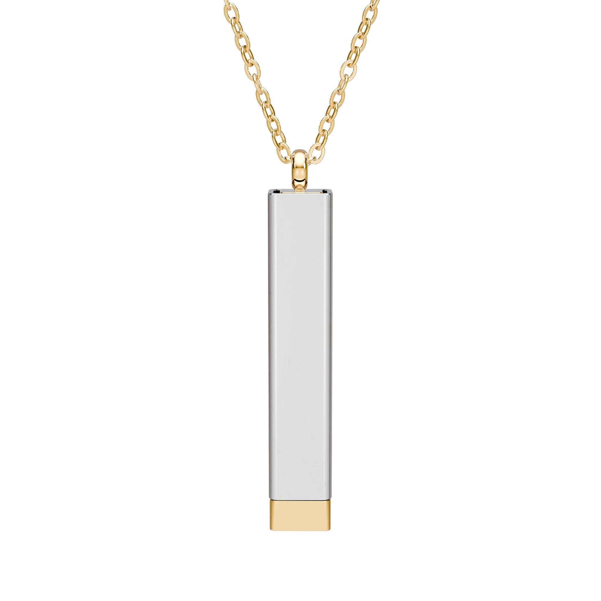 Customize your own hidden engravable secret message sliding bar necklace — check description for instructions