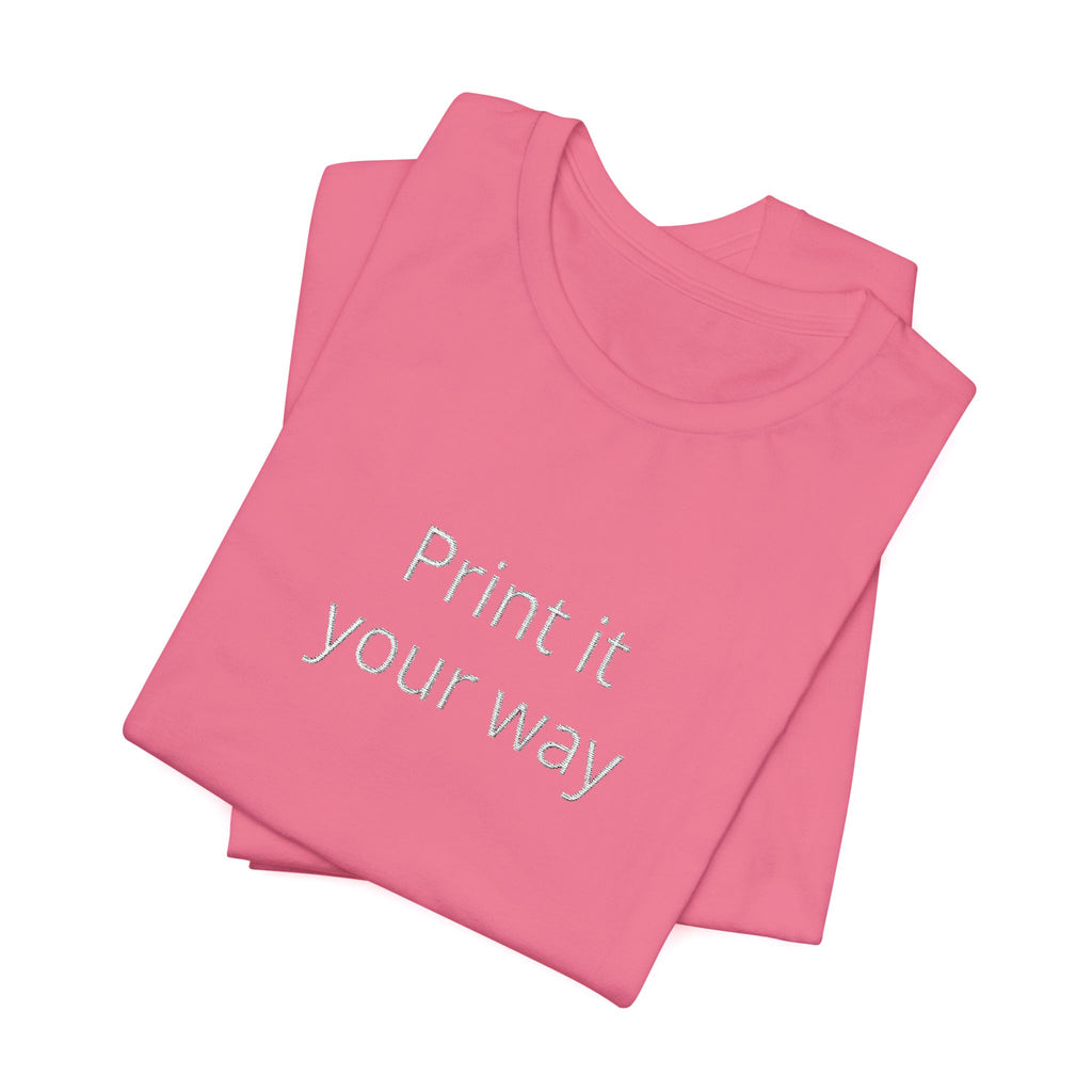 Customize your own embroidery T-Shirt - check descripotion for instructions