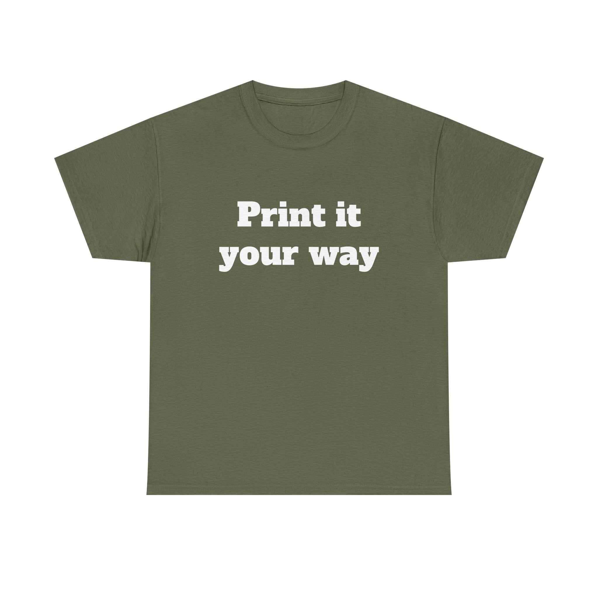Customize your own T-Shirt (text only) - check description for instructions