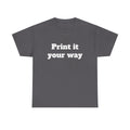 Customize your own T-Shirt (text only) - check description for instructions