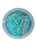Sour blue raspberry gummy snakes 8 oz